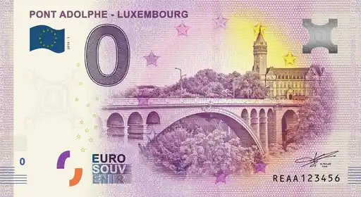 0€-Schein PONT ADOLPHE - LUXEMBOURG