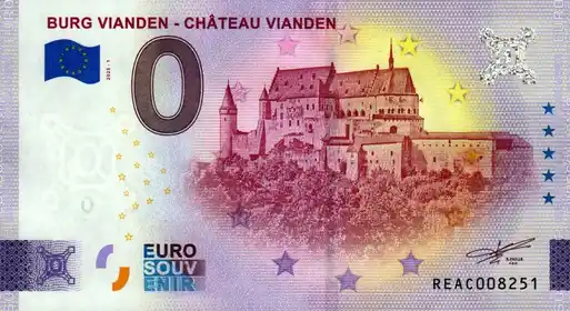 0€ banknote BURG VIANDEN - CHÂTEAU VIANDEN