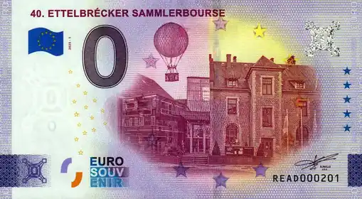 0€ banknote 40. ETTELBRECKER SAMMLERBOURSE