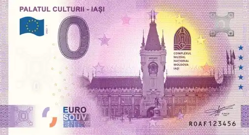 Banconota da 0€ PALATUL CULTURII - IAŞI