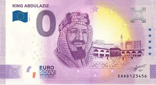 0€ banknote KING ABDULAZIZ