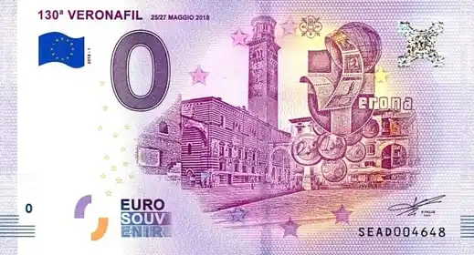 0€-Schein 130a VERONAFIL 2527 MAGGIO 2018