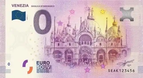 0€ banknote VENEZIABASILICA DI SAN MARCO