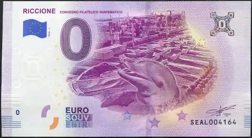 0€ banknote RICCIONECONVEGNO FILATELICO NUMISMATICO