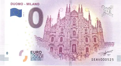 0€-Schein DUOMO - MILANO