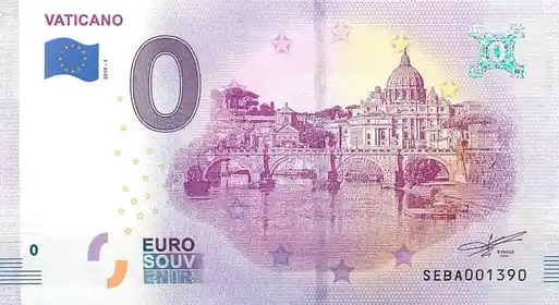 Banconota da 0€ VATICANO