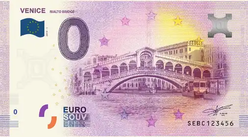 0€ banknote VENICERIALTO BRIDGE