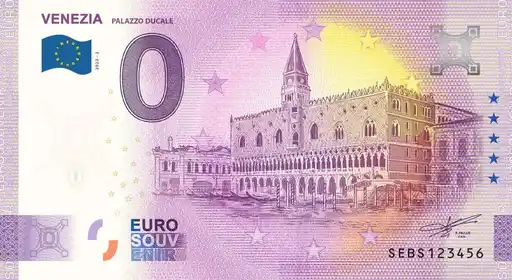 Banconota da 0€ VENEZIA PALAZZO DUCALE