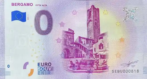 0€ banknote BERGAMOCITTA' ALTA