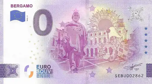 0€ banknote BERGAMO