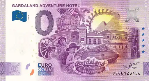 0€ banknote GARDALAND ADVENTURE HOTEL