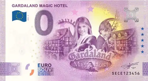 Banconota da 0€ GARDALAND MAGIC HOTEL