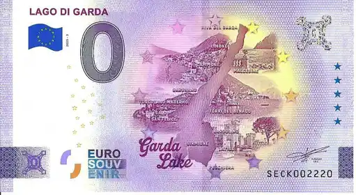 Billete de 0€ LAGO DI GARDA