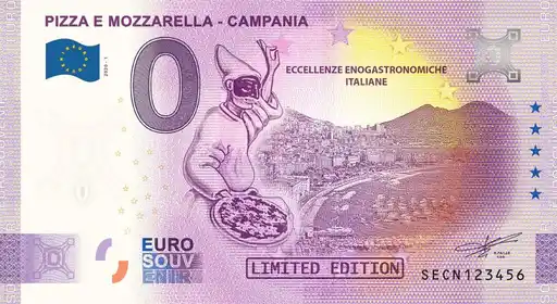 0€ banknote PIZZA E MOZZARELLA - CAMPANIA