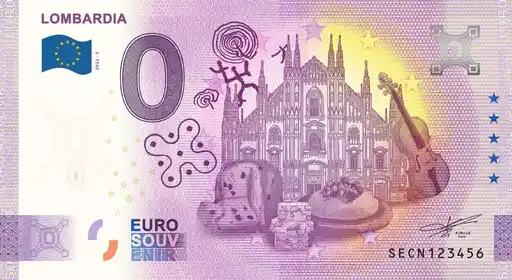 Banconota da 0€ LOMBARDIA
