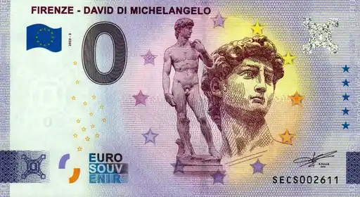 Billete de 0€ FIRENZE - DAVID DI MICHELANGELO