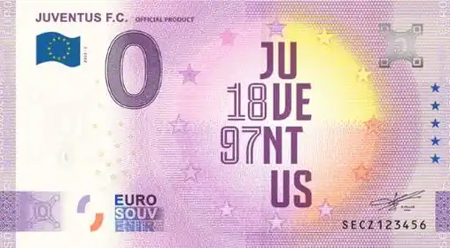 Billete de 0€ JUVENTUS F.C.OFFICIAL PRODUCT