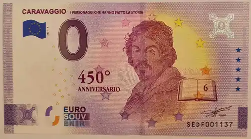 Billet 0€ CARAVAGGIOI PERSONAGGI CHE HANNO FATTO LA STORIA