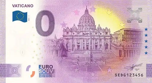 0€-Schein VATICANO