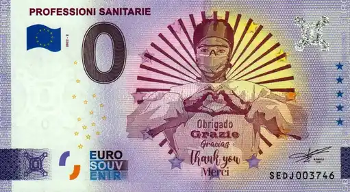 0€ banknote PROFESSIONI SANITARIE