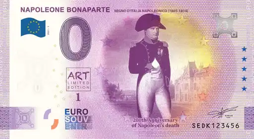 Billet 0€ NAPOLEONE BONAPARTEREGNO D'ITALIA NAPOLEONICO (1805-1814)
