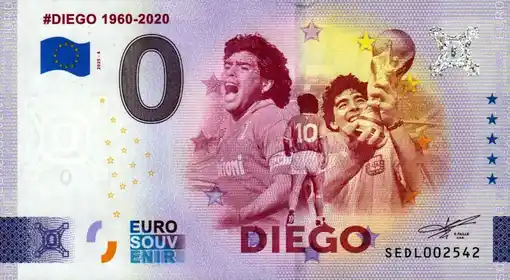 0€-Schein #DIEGO 1960-2020