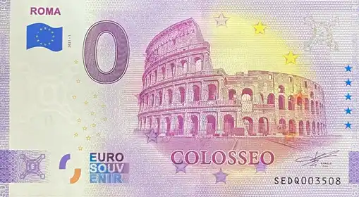 Billete de 0€ ROMACOLOSSEO