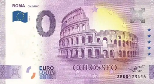 Banconota da 0€ ROMACOLOSSEO
