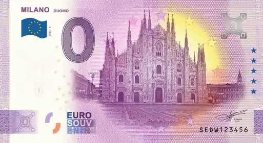 Billete de 0€ MILANODUOMO