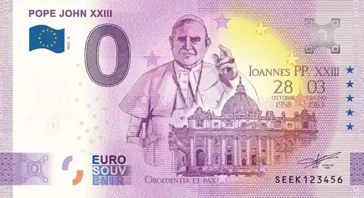 0€-Schein POPE JOHN XXIII
