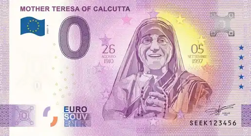 Billet 0€ MOTHER TERESA OF CALCUTTA