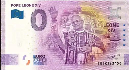 Billet 0€ POPE LEONE XIVLEONE XIV "In illo uno unum"