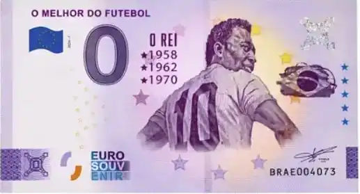 Banconota da 0€ FOOTBALL O REI DO FUTEBOL