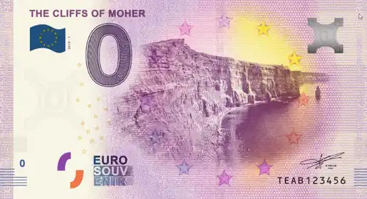 Banconota da 0€ THE CLIFFS OF MOHER