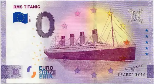 Billet 0€ RMS TITANIC