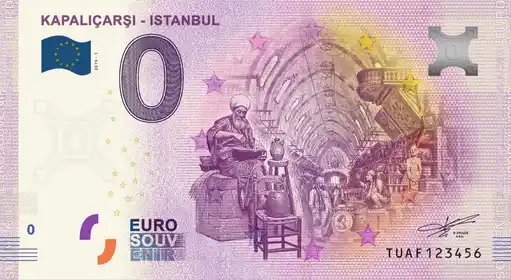 Banconota da 0€ KAPALIÇARŞI - ISTANBUL