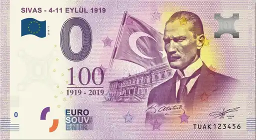 Billete de 0€ SIVAS - 4-11 EYLÜL 1919