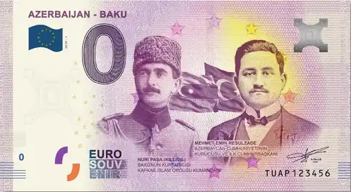Banconota da 0€ AZERBAIJAN - BAKU
