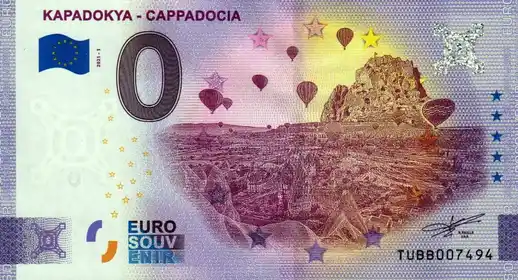 0€ banknote KAPADOKYA - CAPADOCIA