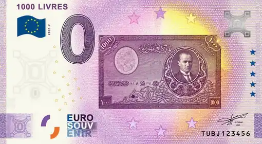 Billet 0€ 1000 LIVRES