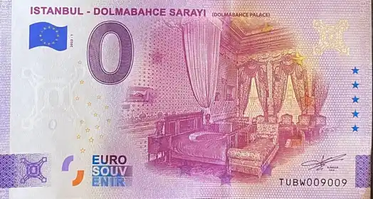 0€-Schein ISTANBUL - DOLMABAHCE SARAYI(DOLMABAHCE PALACE)