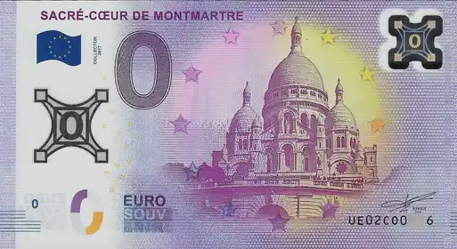 0€-Schein SACRÉ-COEUR DE MONTMARTRE
