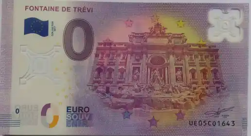 0€ banknote FONTAINE DE TRÉVI