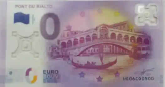 Banconota da 0€ PONT DU RIALTO