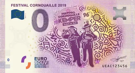 0€-Schein FESTIVAL CORNOUAILLE 2019