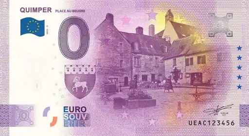0€-Schein QUIMPER PLACE AU BEURRE