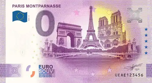 Banconota da 0€ PARIS MONTPARNASSE