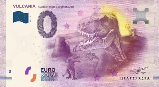 Billete de 0€ VULCANIA SUR LES TRACES DES DINOSAURES