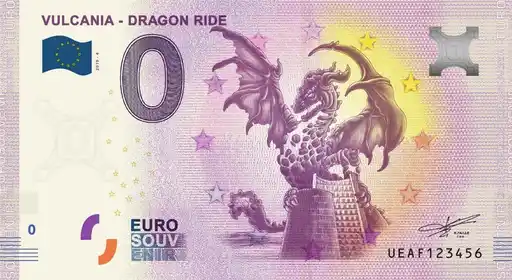 0€-Schein VULCANIA - DRAGON RIDE