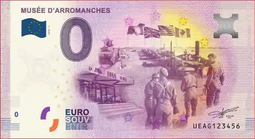 0€ banknote MUSÉE D'ARROMANCHES